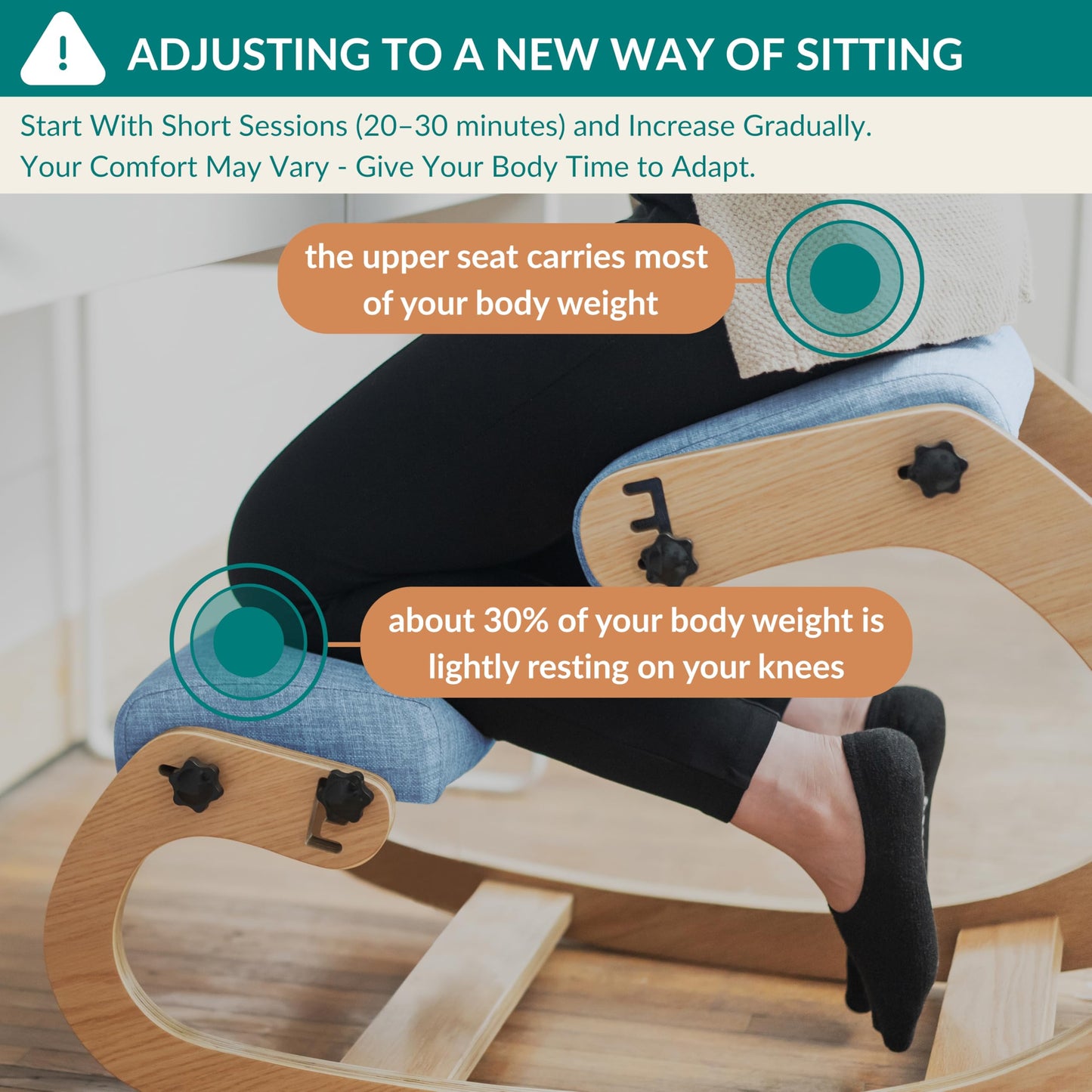 NYPOT Ergonomic Kneeling Chair
